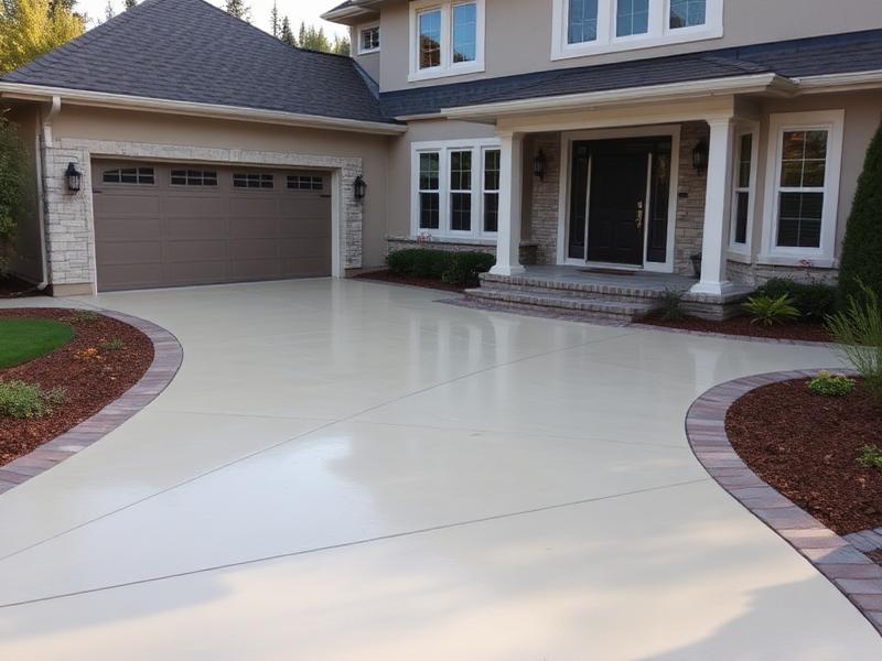 Completed concrete project
